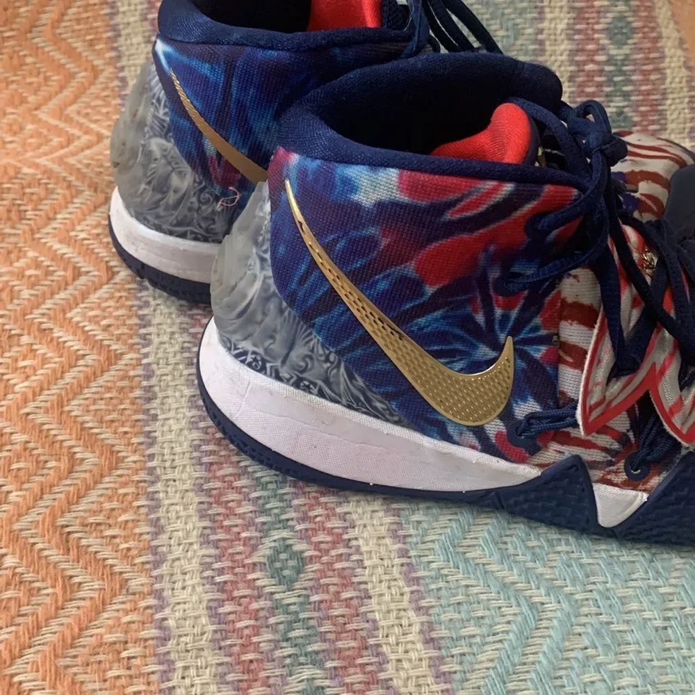 Nike Kybrid S2 GS What The USA Basketball Shoes Size 6Y Blue Tie Dye CV0097-400